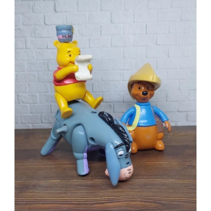 Winnie The Pooh, Eeyore, Kanga Disney Happy Meal Mcd Set 3pcs