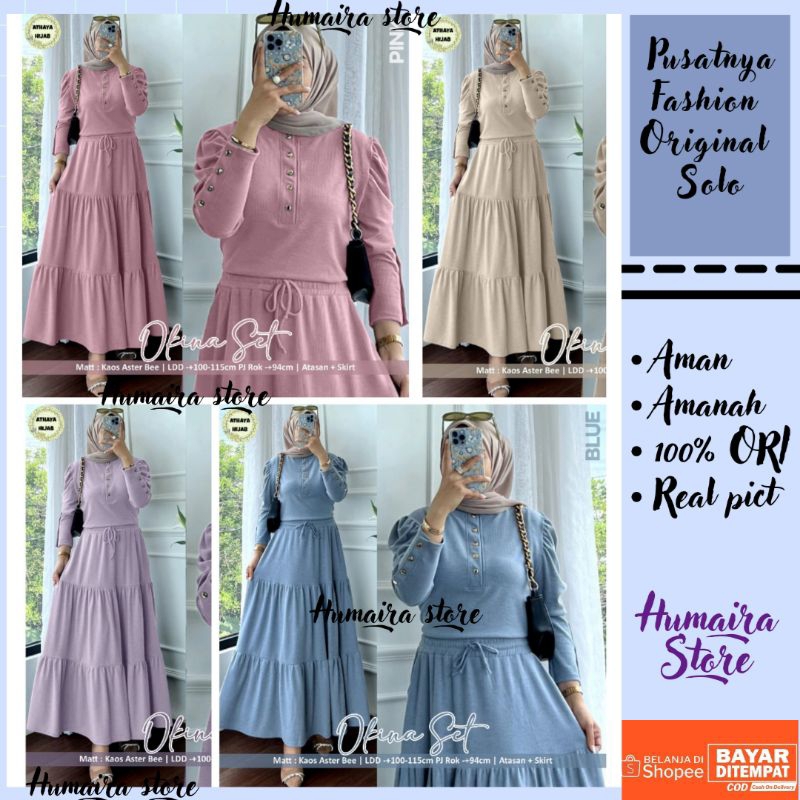 (( READY STOCK )) SHENINA OKINA SABINA SYAKILA TALISA SIWI KIRLY SYALLI ONESET ROK PREMIUM KEKINIAN 