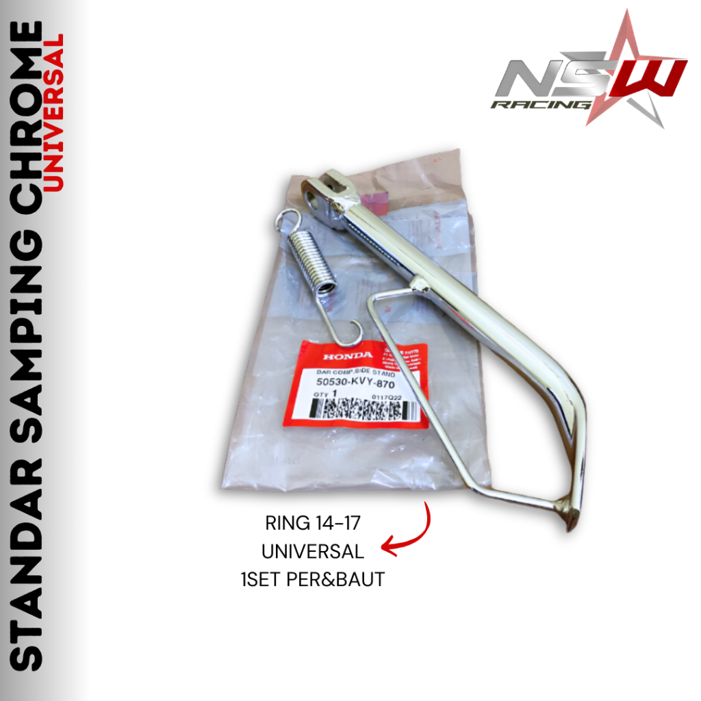STANDAR SAMPING CHROME RING 17 14 23 26 CM STANDAR 1 HONDA JAGANG UNIVERSAL VARIO BEAT SCOOPY DLL