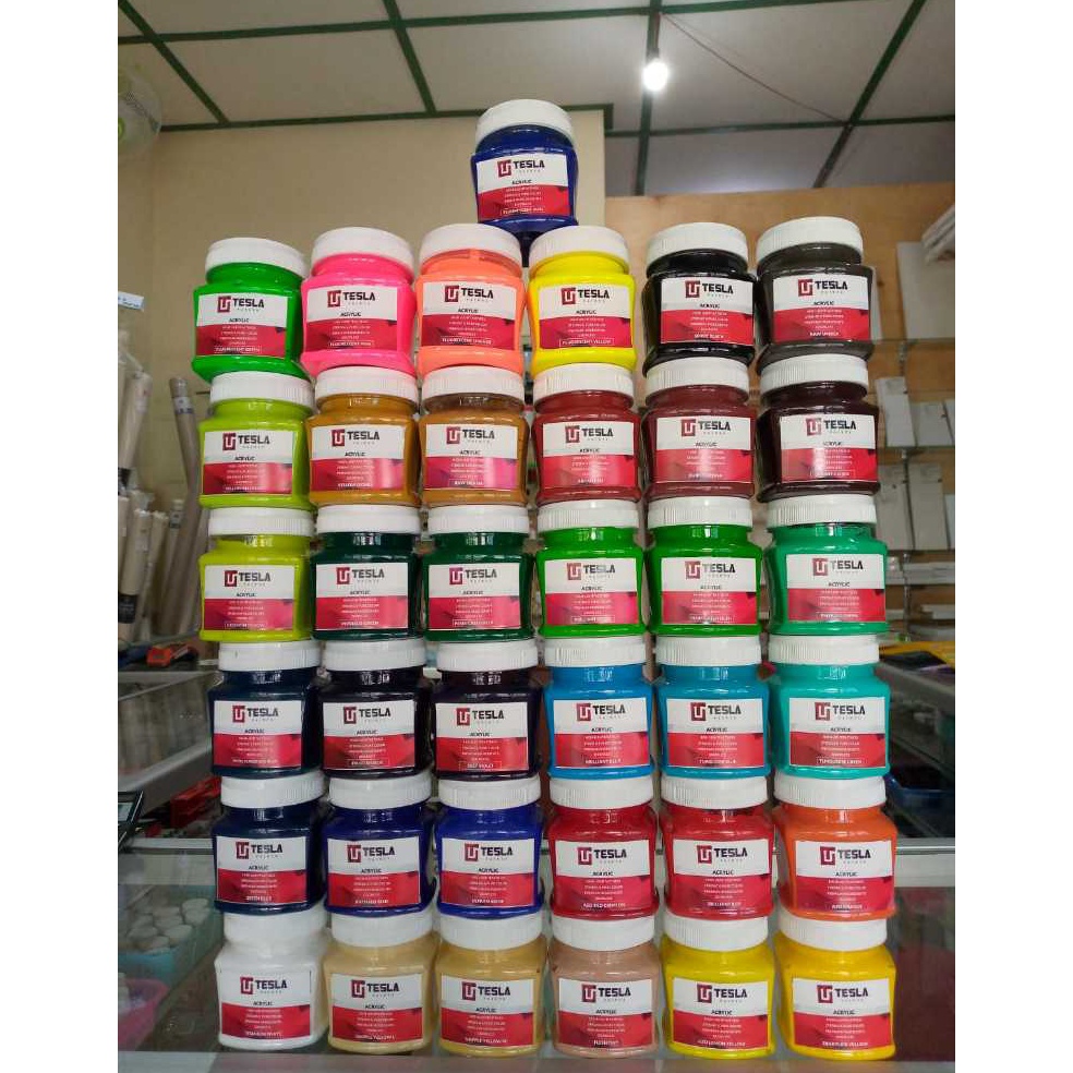 

KODE M6J Cat Acrylic Tesla 125ml Pilihan Warna Lengkap Untuk Melukis