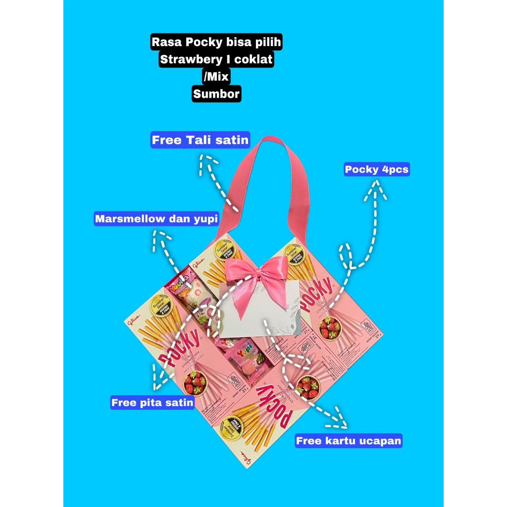

pocky love 4pcs (free pita + packing bubble wrap + dus