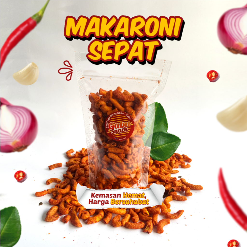 

Makaroni Sepat Pedas Daun Jeruk 100 gr Kemasan Pouch