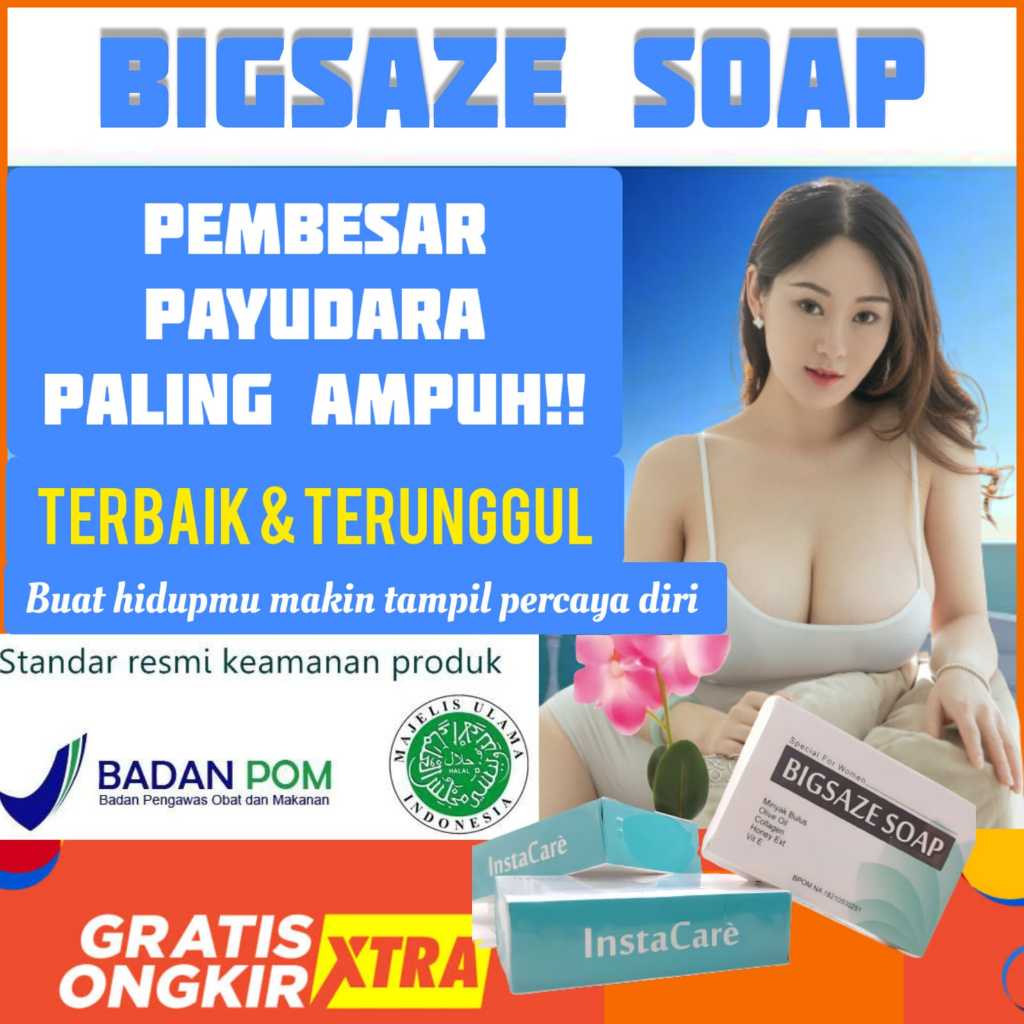 Instacare Bigsaze Soap Pembesar Payudara Ampuh Permanen Bpom SABUN PEMBESAR PAYUDARA INSTANT CEPAT P