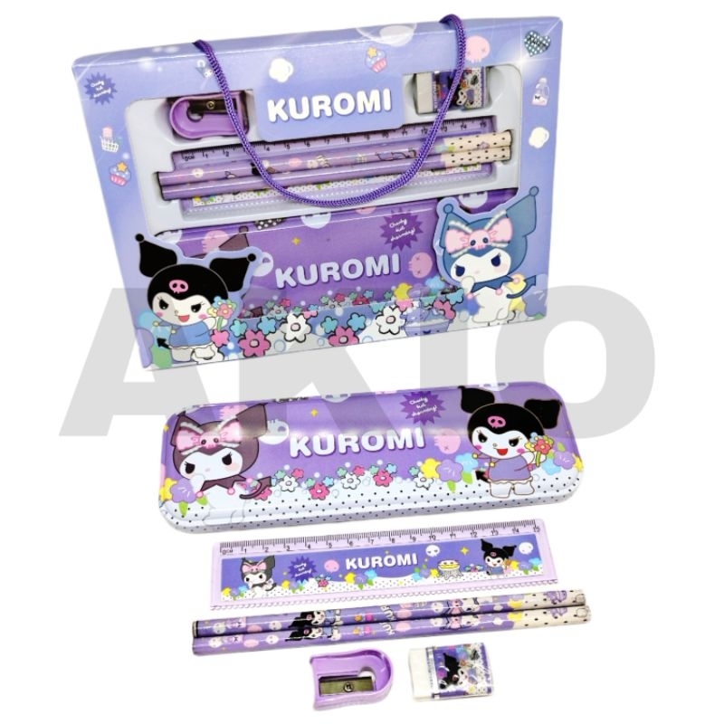

Set Alat Tulis Anak Aesthetic Karakter KUROMI SANRIO 107 Perempuan Laki Laki Sekolah SD TK Murah Lucu Lengkap 6 in 1