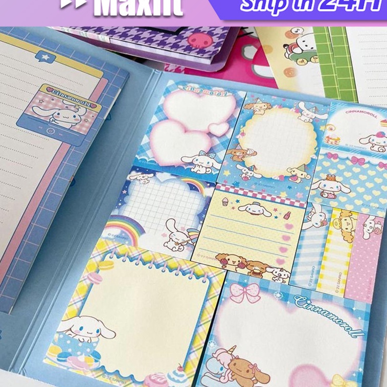 

Super Sticky Notes Aesthetic Pastel Memopad Notepad Note Pad Catatan Kecil Buku Notebook Kuromi Cinnamoroll My Melody Lucu Unik