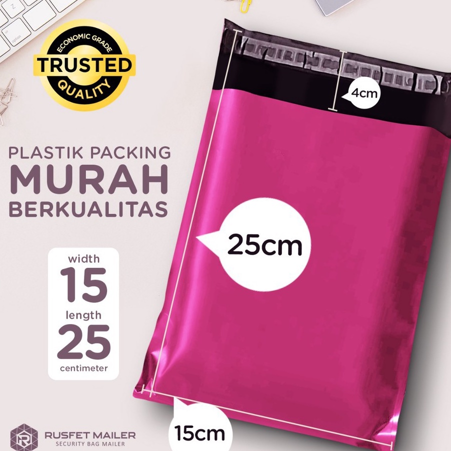 

FG2 Polymailer Ekonomis Pink Plastik Packing Isi 1 Lembar Dijamin