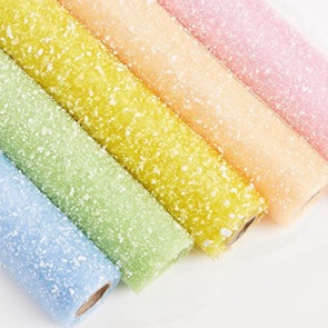 

Produk Baru 1ROLL36METER Snowy flower bouquet wrapping mesh roll kertas buket bunga salju roll roll salju polyester jaring snowy