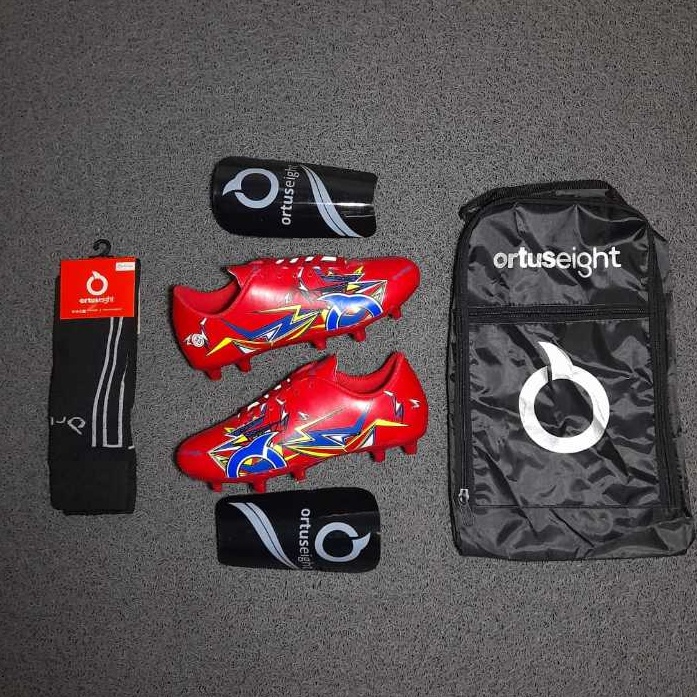 Pasti Sampai  COD  PAKET KOMPLIT BOLA ANAK KECIL JUNIOR KIDS 3338  SEPATU SEPAK BOLA ORTUSEIGHT FORT