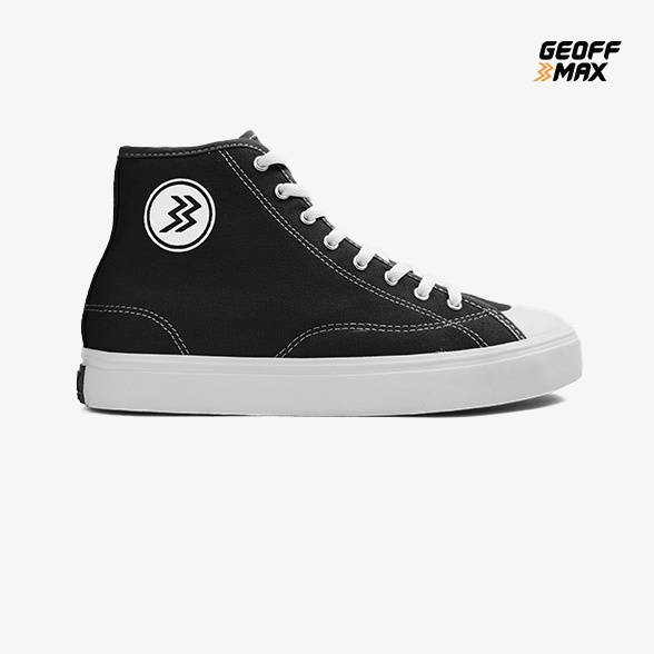KODE G86B Geoff Max  Timeless HI Black White  Sepatu Pria Wanita Sneakers Casual Sekolah Kuliah