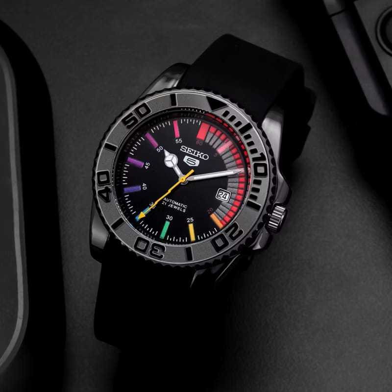 COD Jam Tangan Pria Seiko Padi Diver Sport Tali Karet Ring Putar Body Bulat Tanggal Aktif