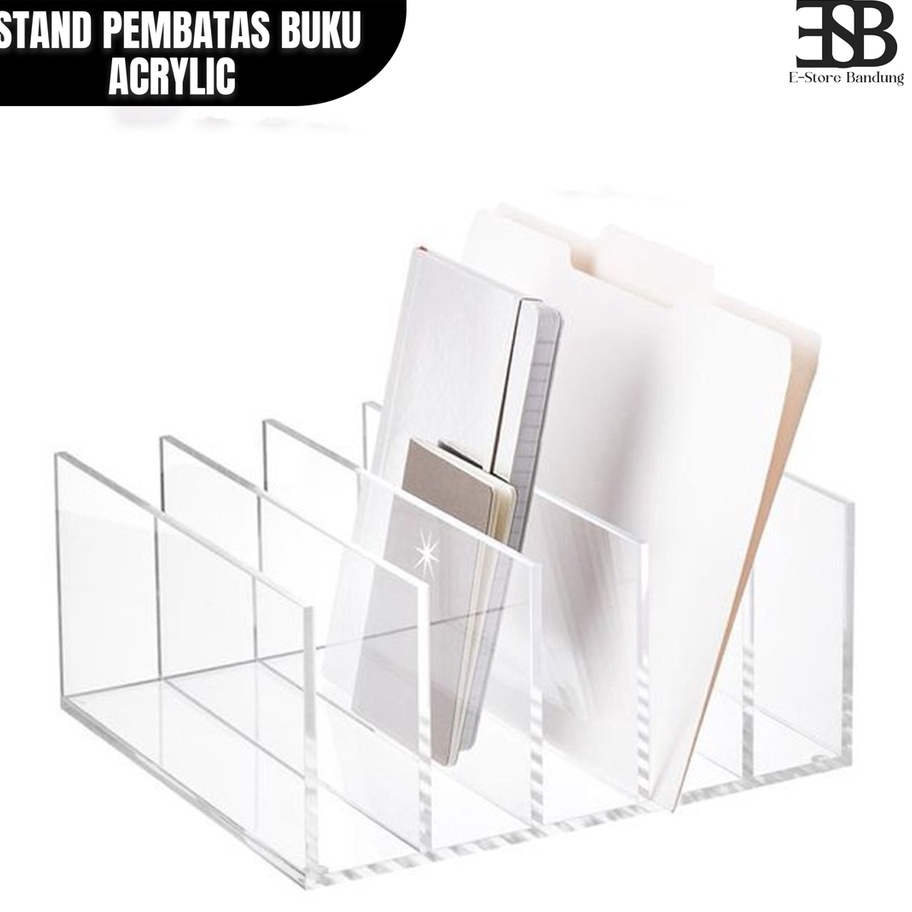 

Price Acrylic Pembatas Buku Rak Tempat Pemisah Buku Holder Book Divider Display Peyangga Buku Akrilik