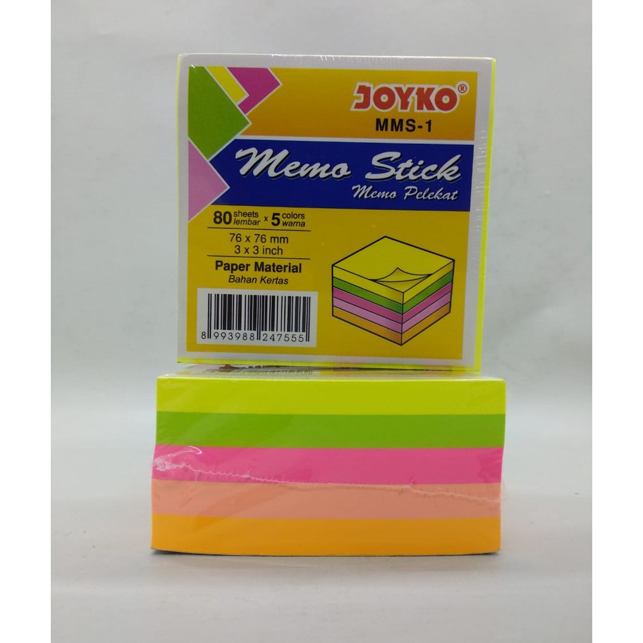 

KP8 Memo Stick sedang Memo Pelekat Sticky notes sedang Joyko MMS1