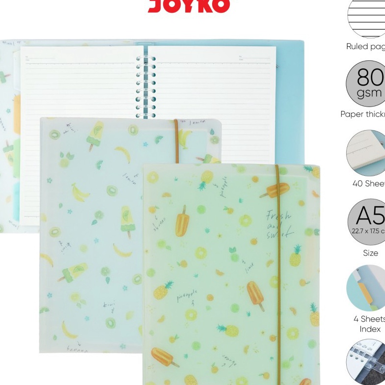 

HJ6 Binder Note Buku Binder Joyko A5FRPF52