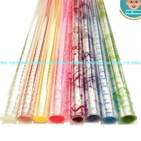 

DISKON SPESIAL Plastik OPP Parcel Kado Tebal 4 mikron Bening Motif 98 x 8 cm