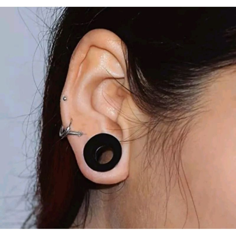 PIERCING TITANIUM HITAM / EAR PLUG TITANIUM / PIERCING TITANIUM