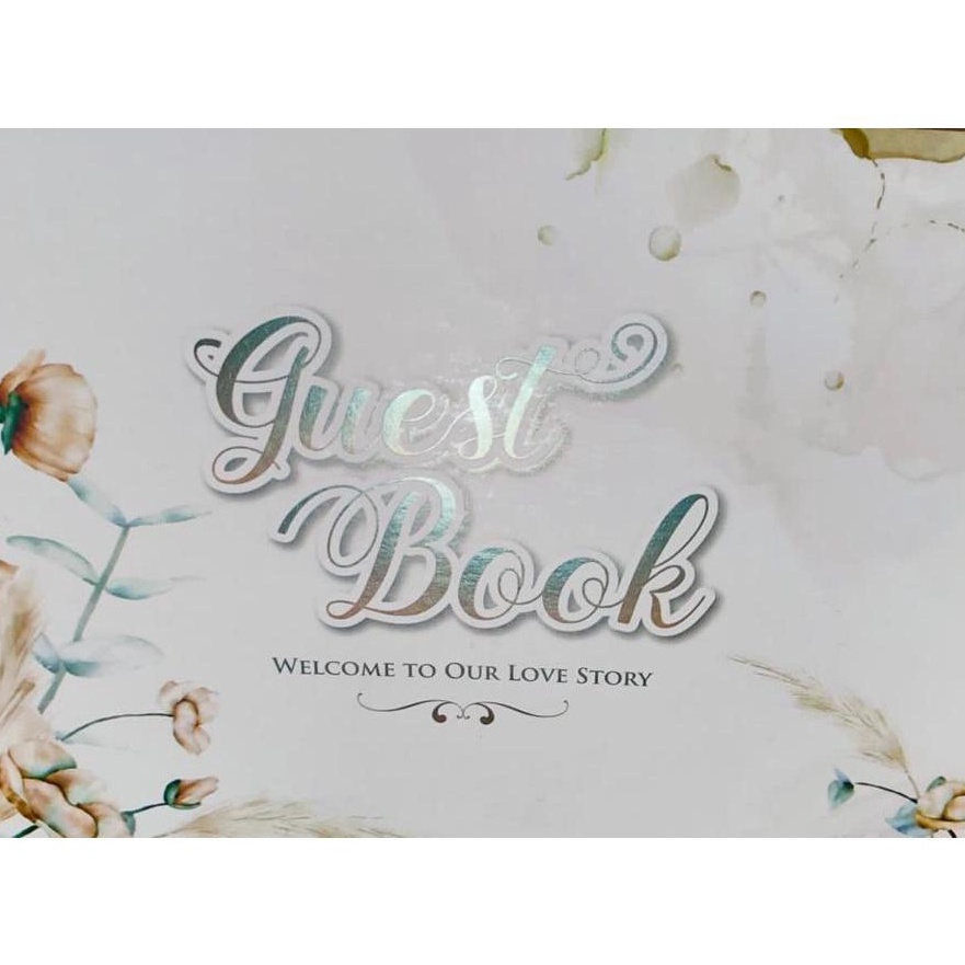 

FG2 1 SET 2PCS BUKU TAMU SPIRAL GUEST BOOK