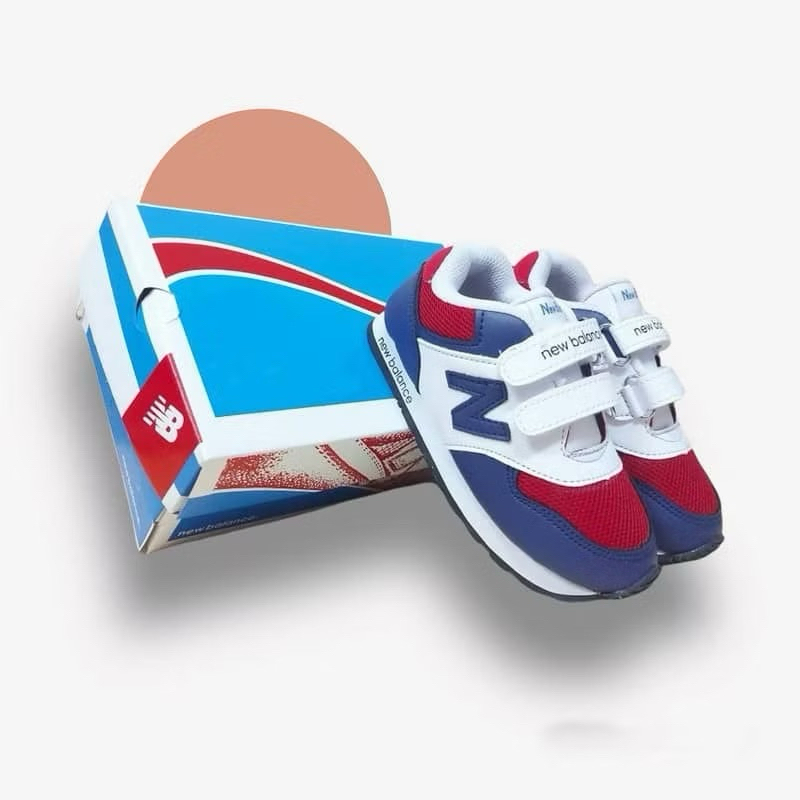 Sepatu sneaker anak motif N putih merah/Sneaker anak/Sepatu anak laki laki dan perempuan/sepatu anak