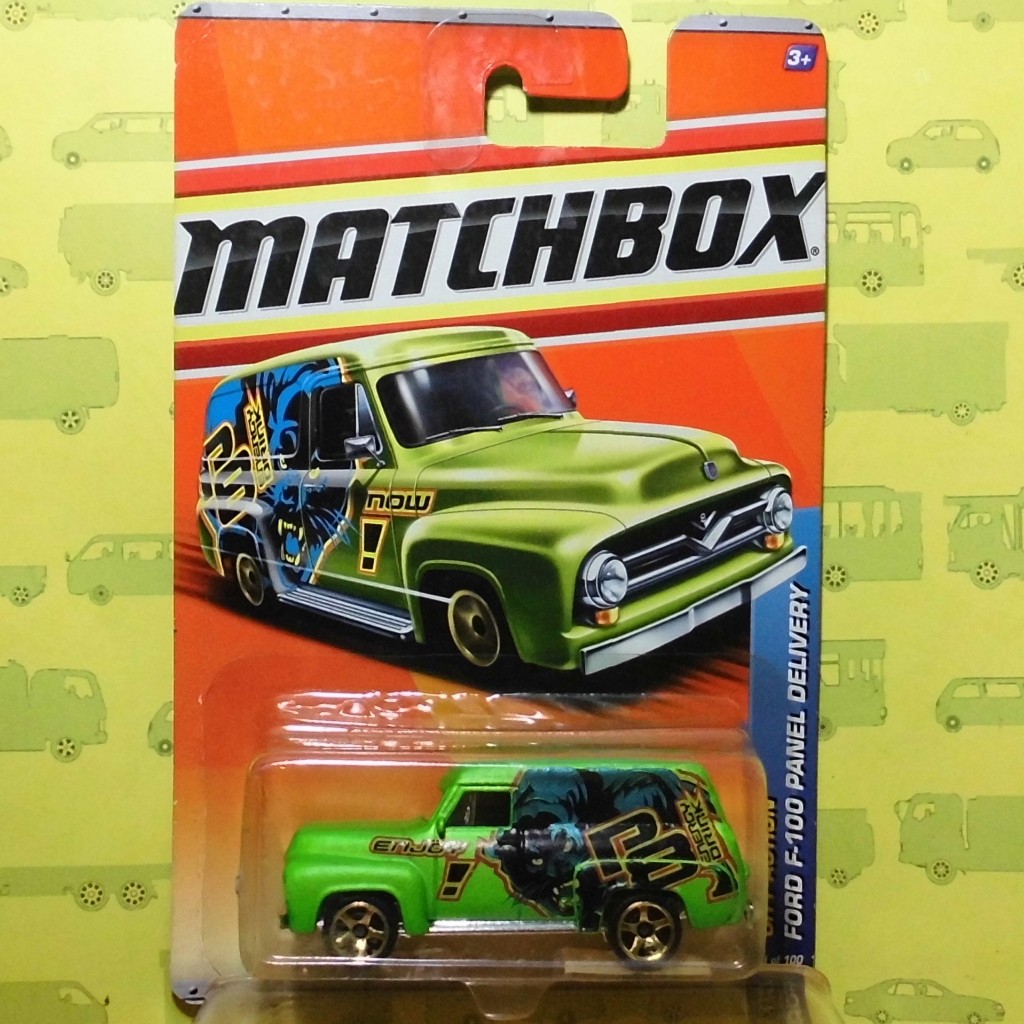 MATCHBOX 2010 Ford F-100 Panel Delivery Green P8 Energy Drink