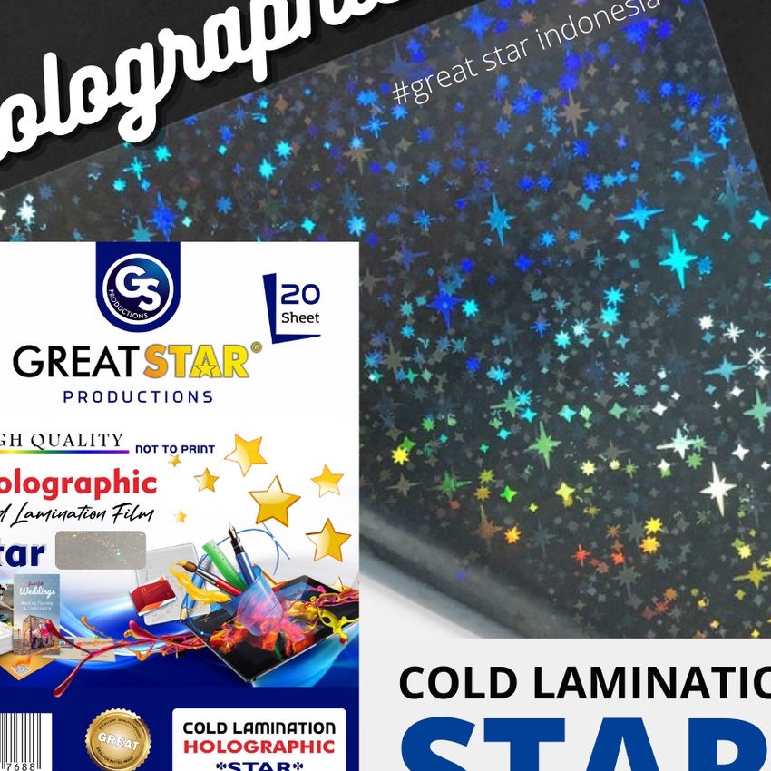 

Terbatas LAMINASI DINGIN COLD LAMINATION HOLOGRAFIC STAR 1 A42 LEMBAR