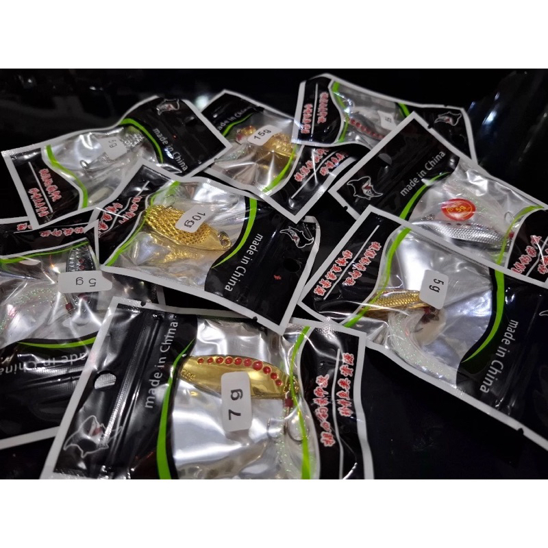 Umpan Spoon 7G,10G, 15G GOLD & SILVER