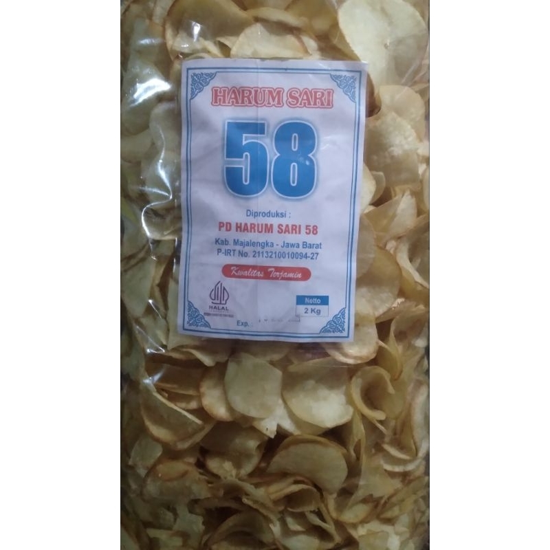 

Keripik Singkong Manis 1 Bal / 2 Kg