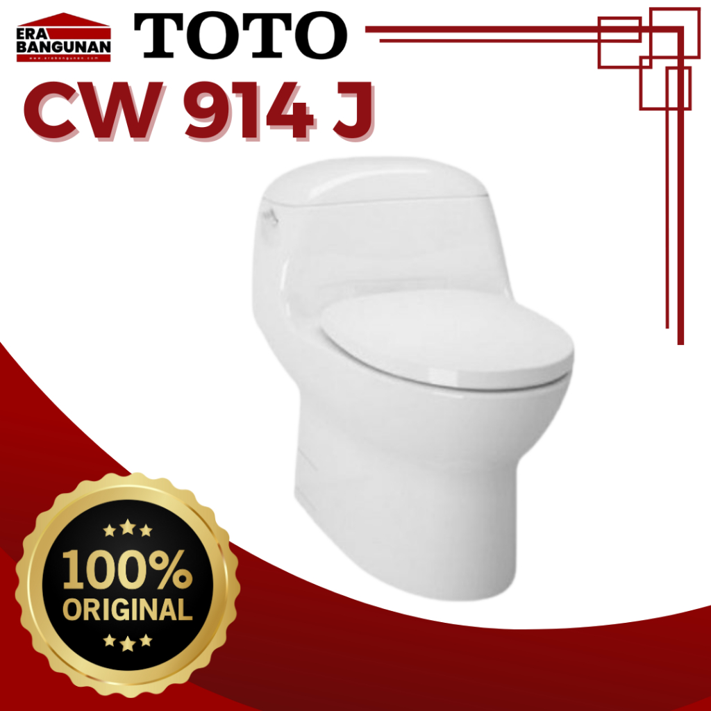 Toto Closet Duduk CW 914 J [COMPLETE SET]