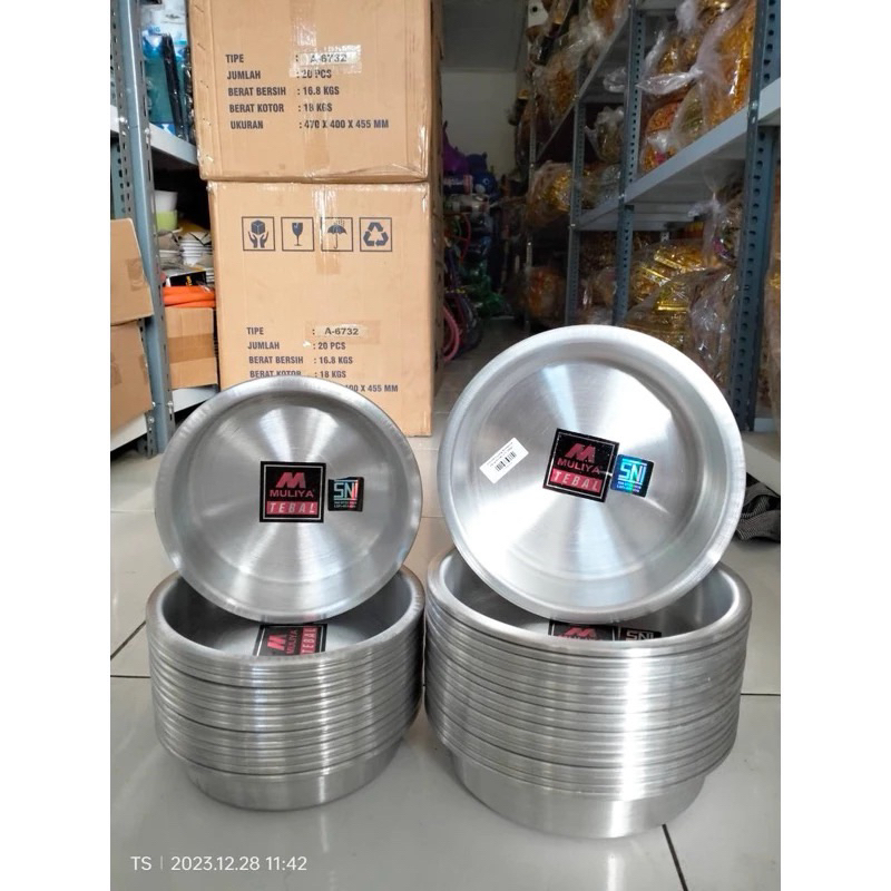 Bokor sodan aluminium isi 12 pcs // bokor aluminium