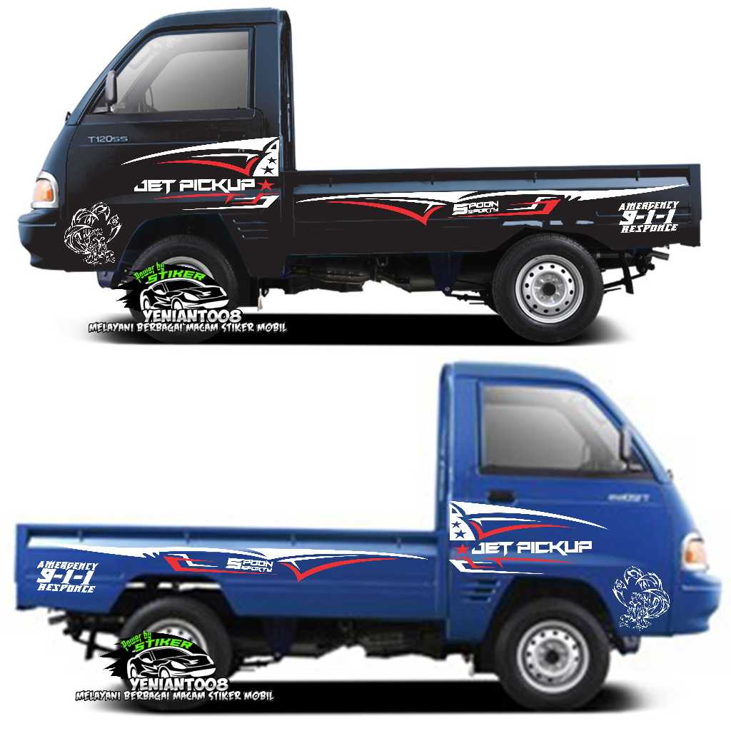 PROMO CUTTING STIKER MOBIL PICK UP STIKER LIST CUTTING MOBIL PICK UP T120SS TERBARU