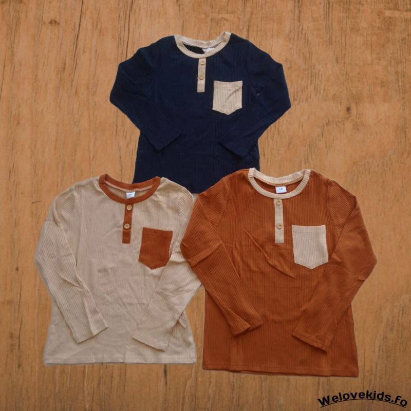 Kaos Rajut Cowok Lengan Panjang Size 5-12 Tahun
