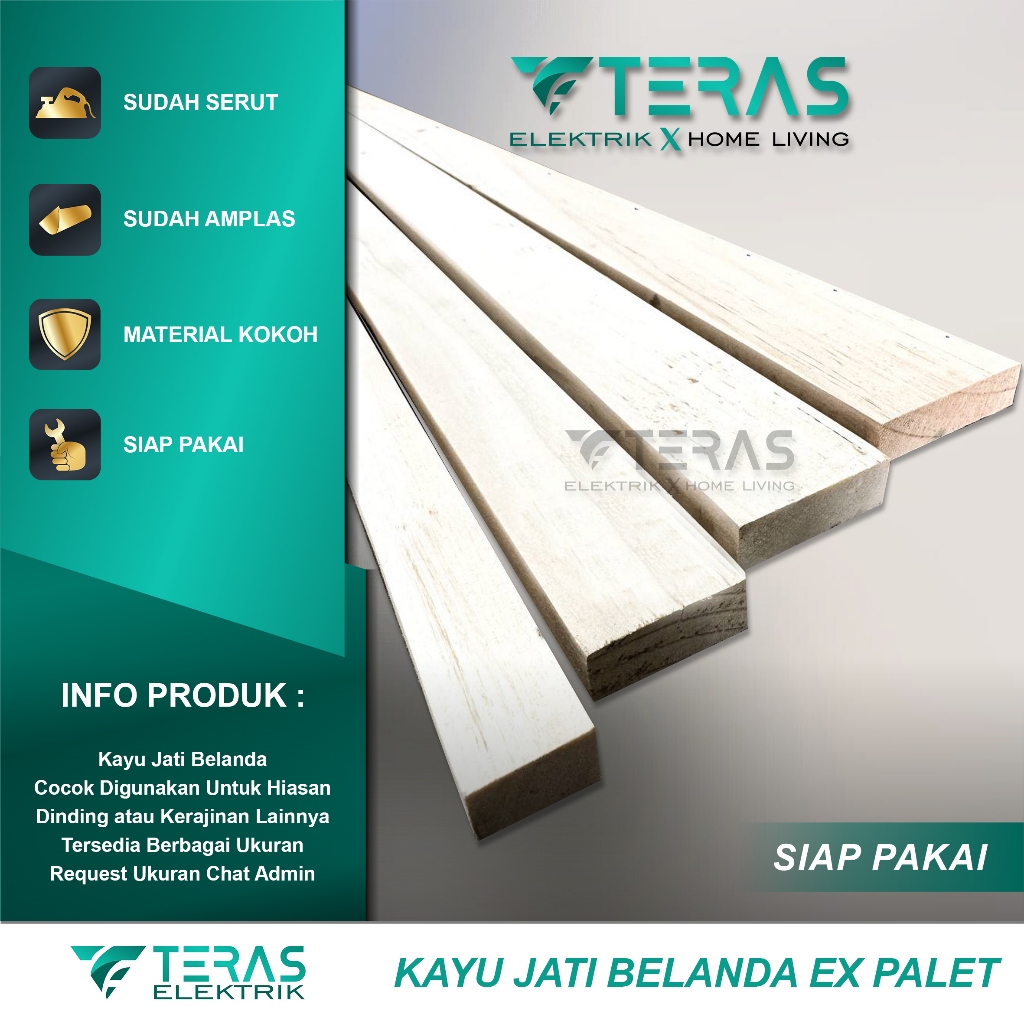 Kayu Jati Belanda 110 Cm Kayu Reng Jati Belanda Halus Ex Palet