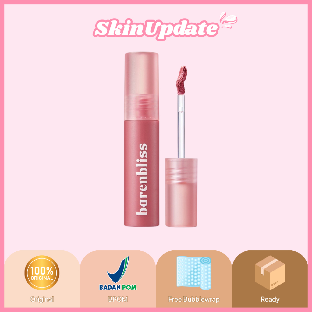 BNB Barenbliss Cherry Makes Cheerful Lip Velvet Korea Lip Cream Tint - Blushed Rosewood Cherish Wine