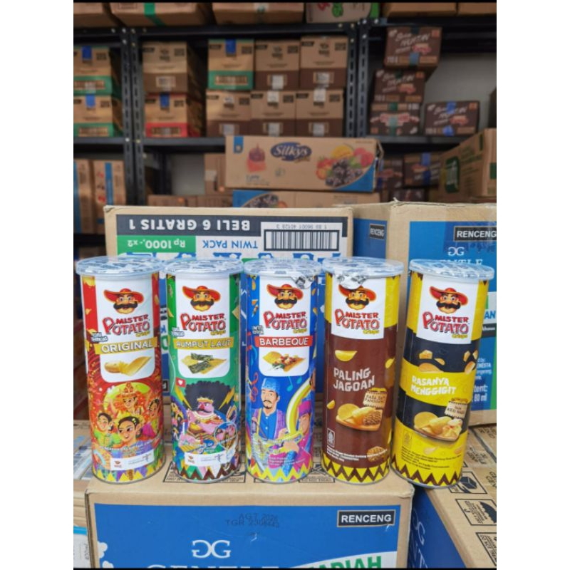 

MISTER POTATO KERIPIK KENTANG CEMILAN MAKANAN RINGAN MISTER POTATO