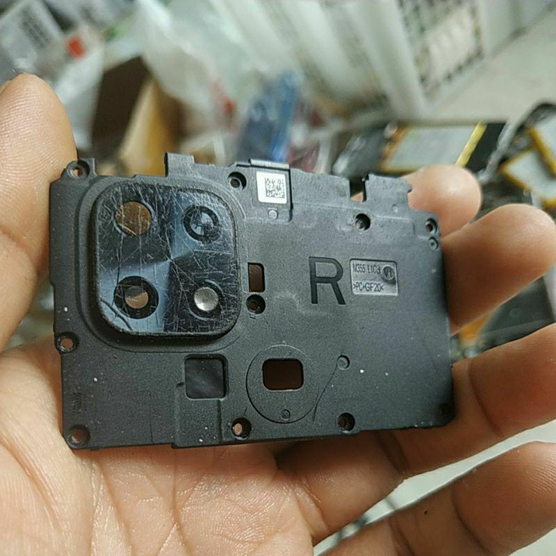 tutup mesin bekas ori Redmi 10c minus kaca kamera retak