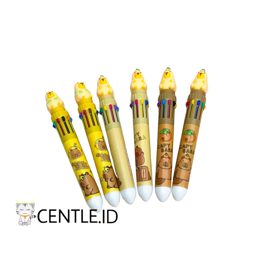 

CENTLE.ID PULPEN CETEK 10 WARNA CAPYBARA PC-1570 PEN LUCU WARNA WARNI ALAT TULIS UNIK MURAH TERJANGKAU
