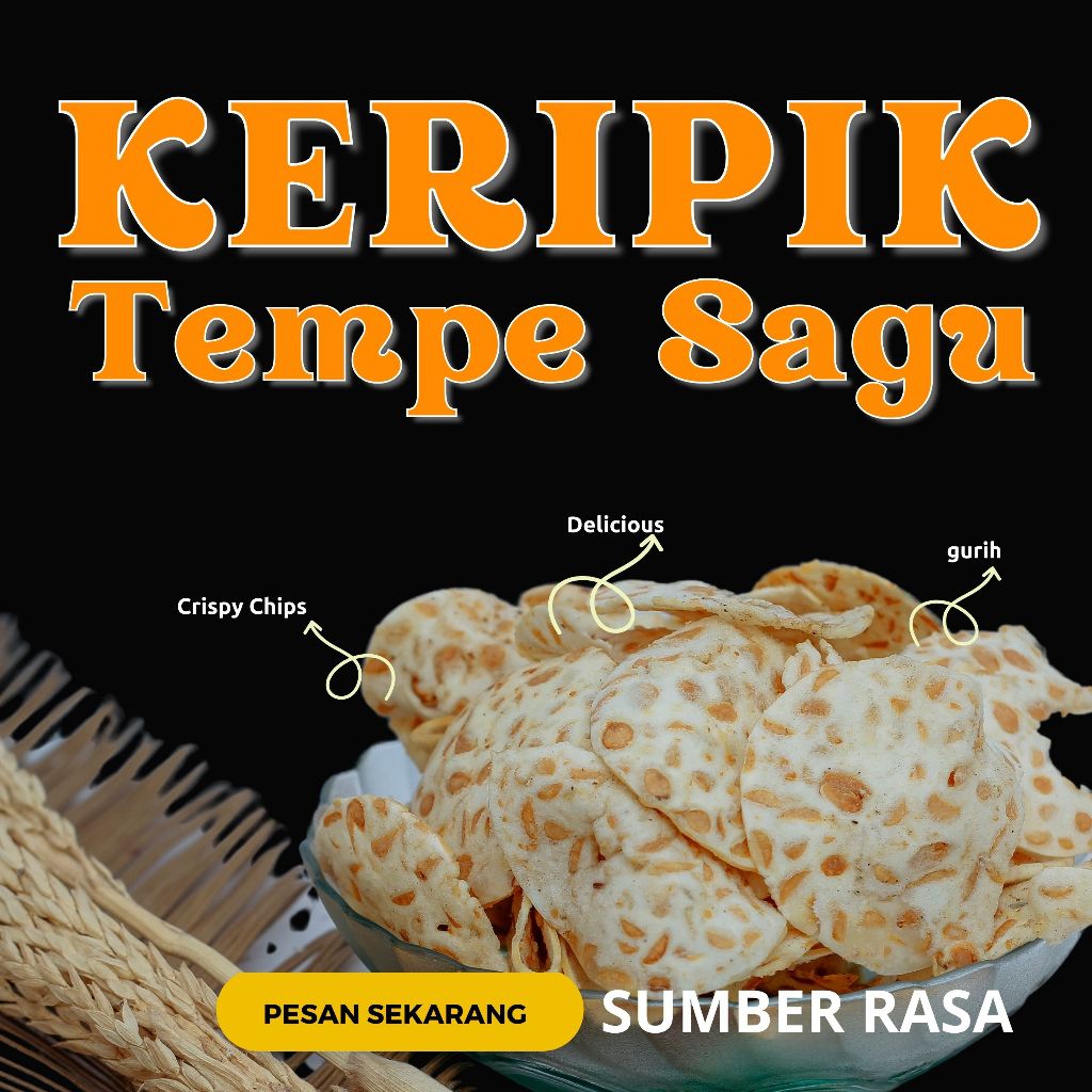 

KERIPIK TEMPE | KERIPIK TEMPE SAGU | KERIPIK TEMPE TAPIOKA | KERIPIK RENYAH (200gr)