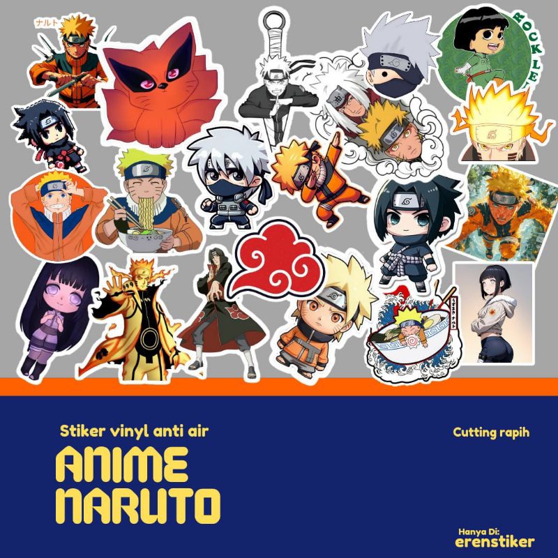 

STIKER KARTUN VERSI NARUTO ANTI AIR VINYL STIKER/ STIKER KACA MOBIL BOTOL TUMBLR CASING HANDPONE LAPTOP TERBARU PREMIUM