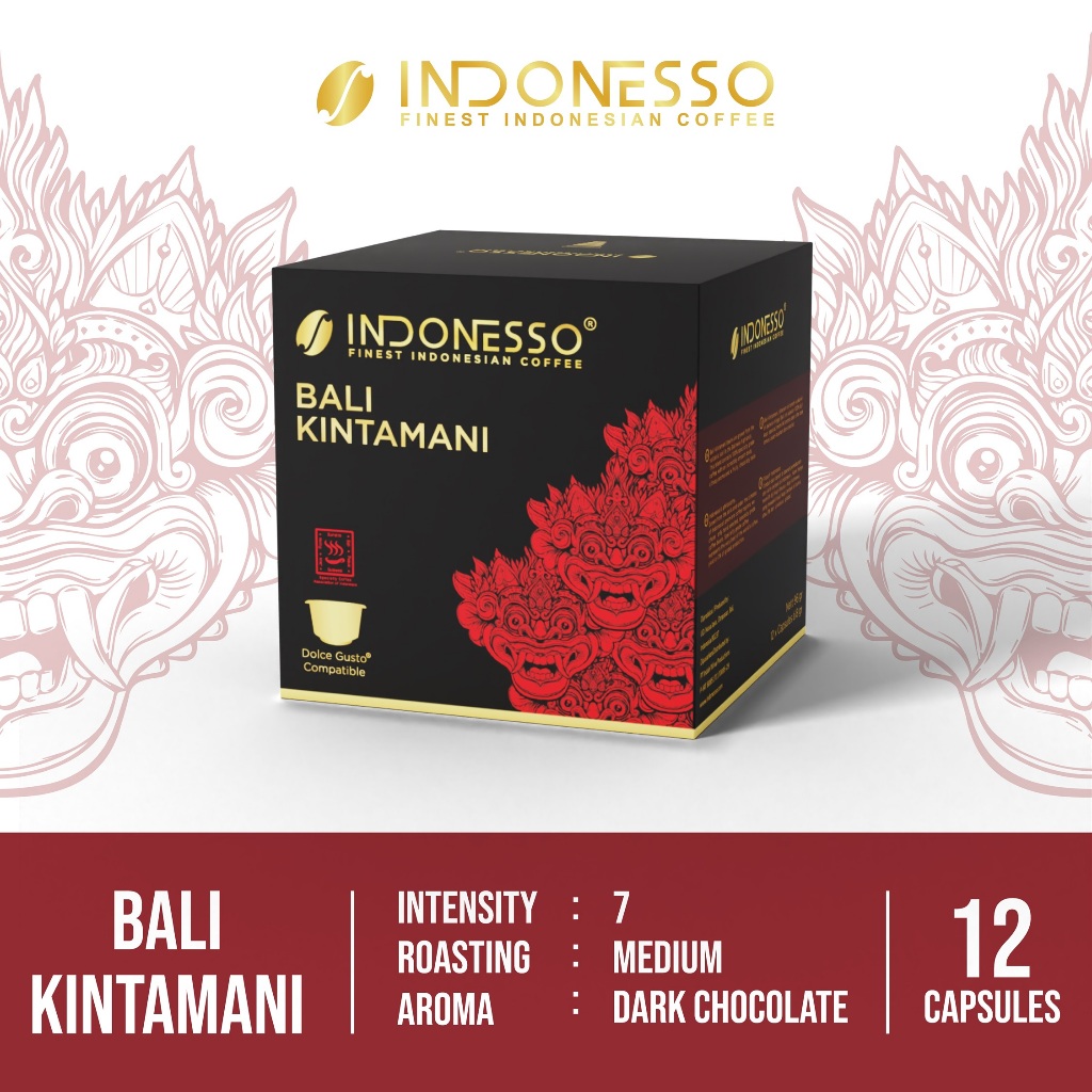 

INDONESSO Coffee Capsules Compatible with Nescafé Dolce Gusto Machines / Kapsul Kopi