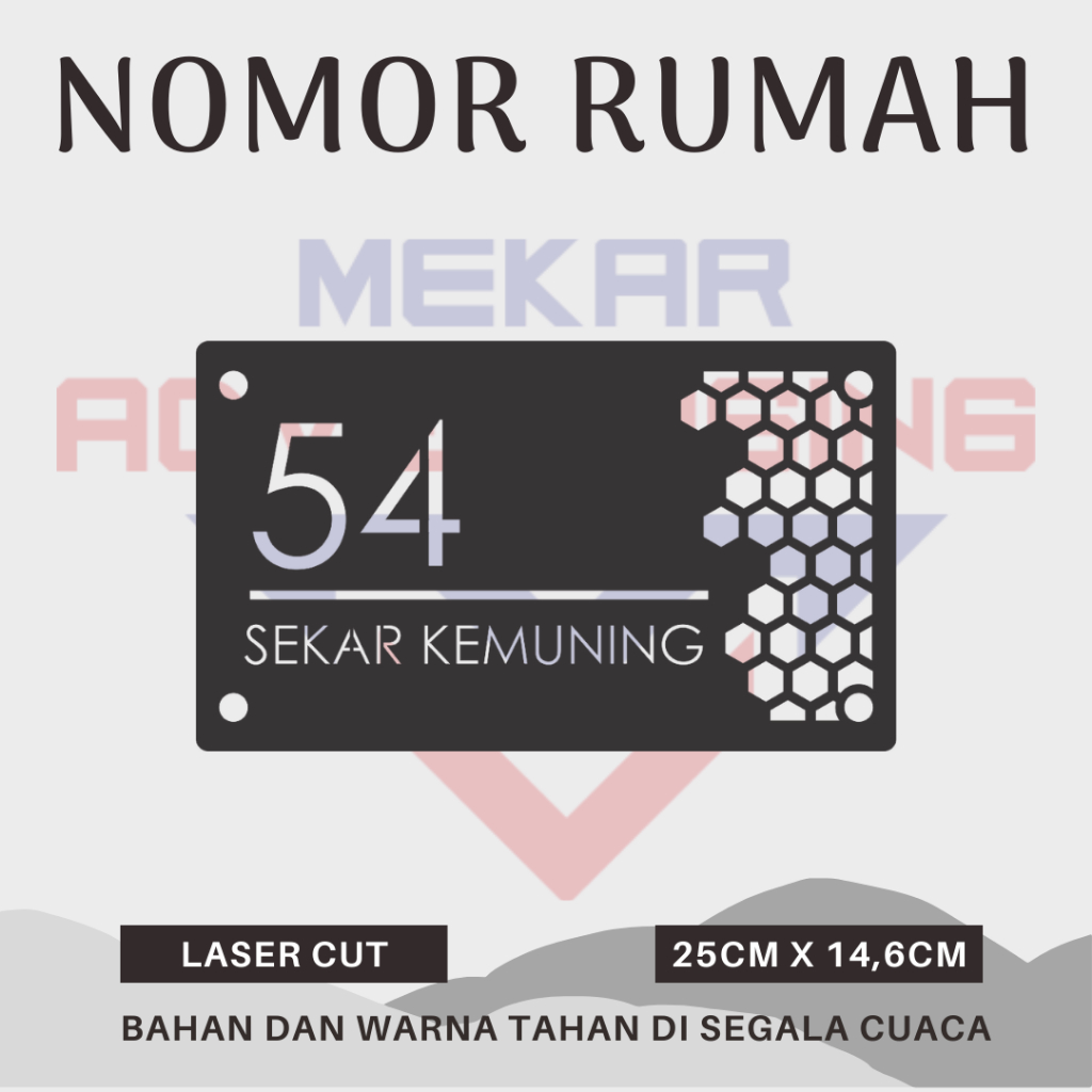 NOMOR RUMAH STAINLESS | NOMOR RUMAH STAINLESS MIRROR