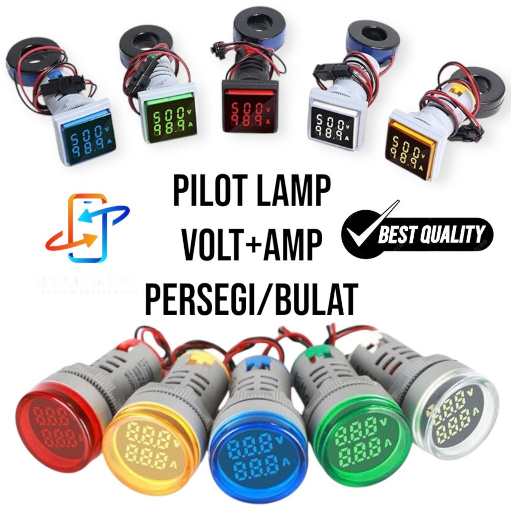 pilot lamp digital voltmeter amper/pilot lamp v+amp/pilot lamp voltmeter dan amper