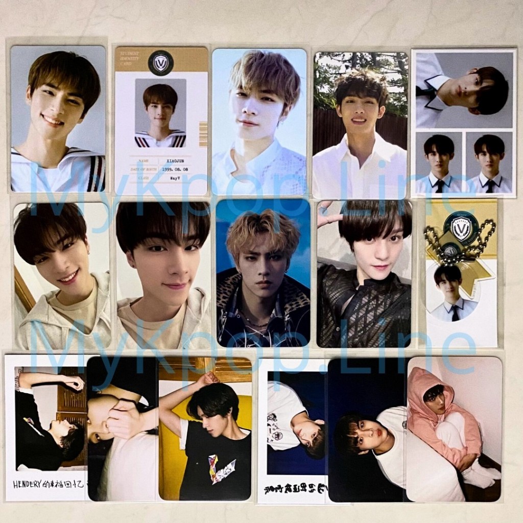 PC WayV Xiaojun Winwin Hendery Yangyang ID Card B2S Back To School Kick Back Photocard PVC Our Home 