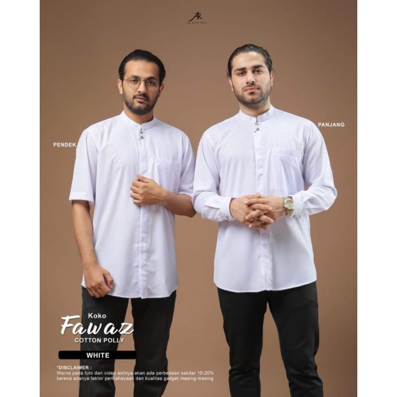 Koko Fawaz by Arrafi ORI Koko Emboss motif Batik Lengan Panjang dan Pendek