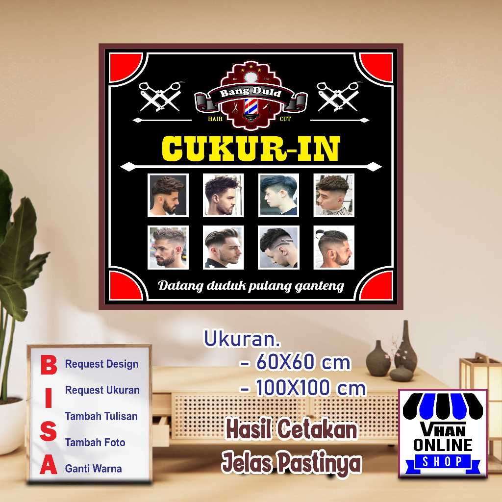 Cetak Spanduk Banner Pangkas Rambut Garut Keren