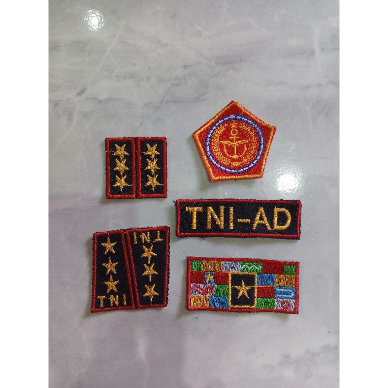 Atribut/Aksesoris Profesi TNI AD Bordir