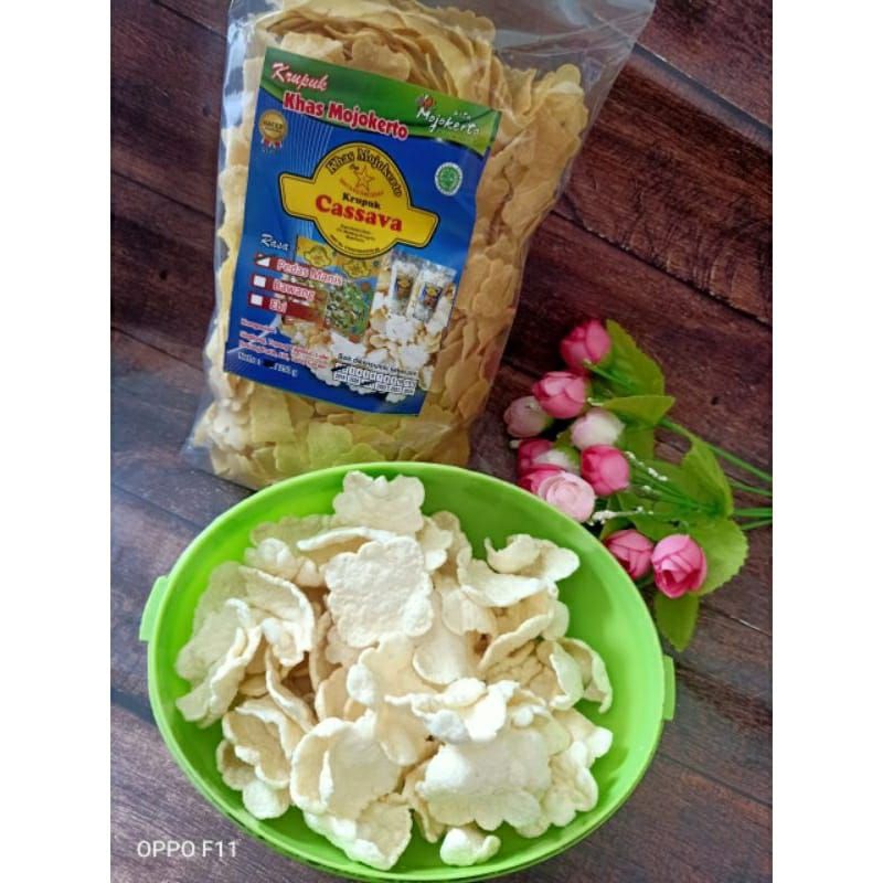 

Krecek Cassava krupuk singkong enak gurih khas mojokerto