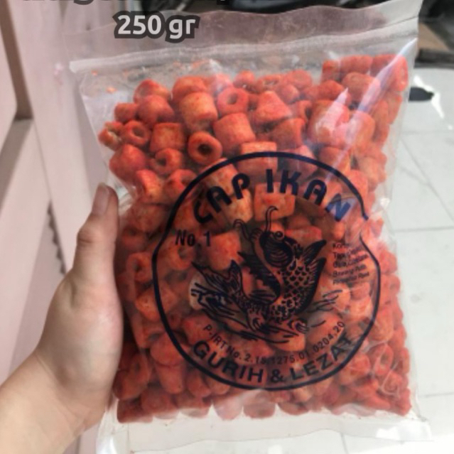 

OR BALADO CAP IKAN 250 GRAM | KERUPUK OR PEDAS | KERUPUK CAP IKAN | KERUPUK KHAS MEDAN | OR CAP IKAN PEDAS TERMURAH GROSIR SNACKY MEDAN OLEH-OLEH KHAS MEDAN CEMILAN MEDAN