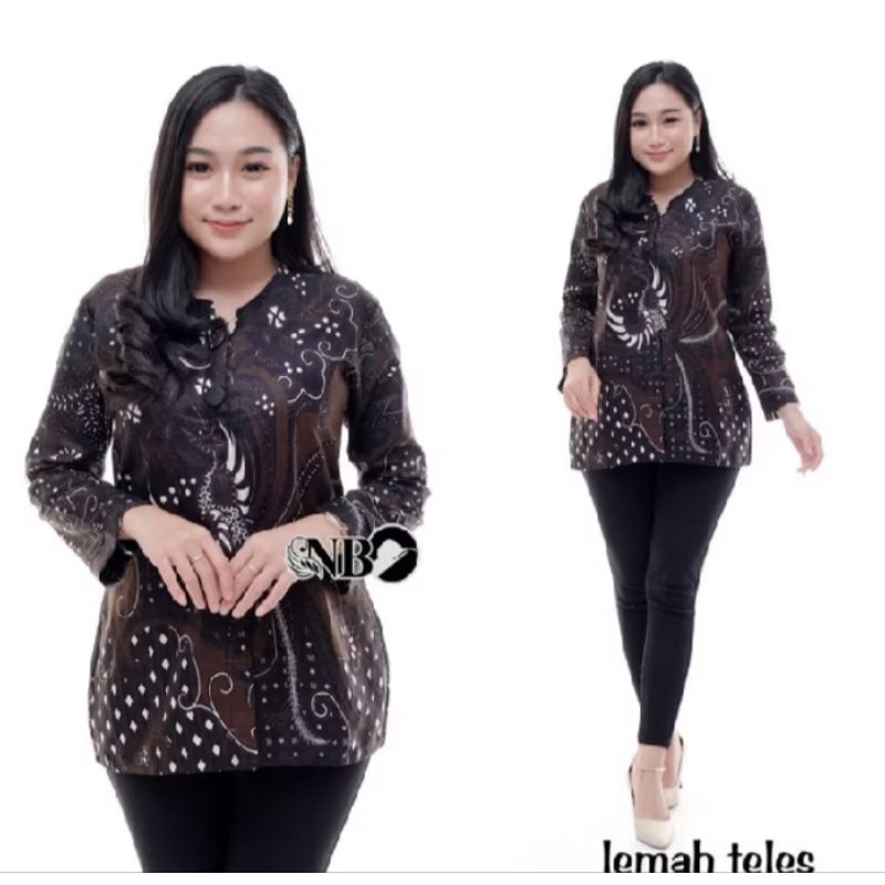 REFISA BATIK ATASAN BATIK WANITA MODERN BAJU BATIK KANTOR WANITA BATIK