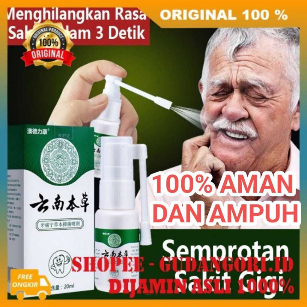 AMPUH Obat Sakit Gigi Berlubang Herbal Semprot - Paling Ampuh Untuk Sakit Gigi Berlubang