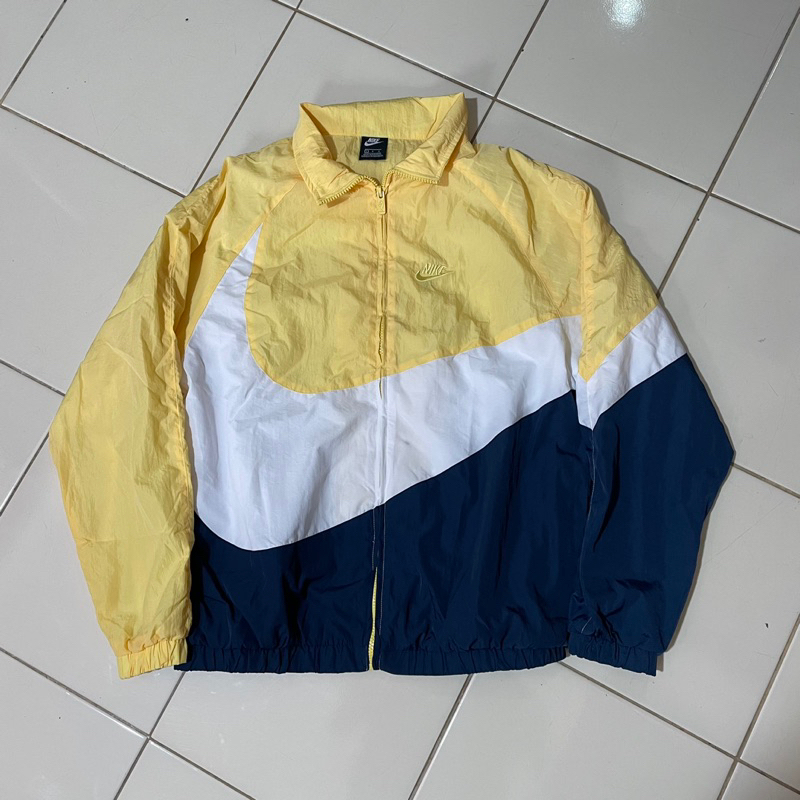 Jacket Nike Big Swoosh Kuning Navy second