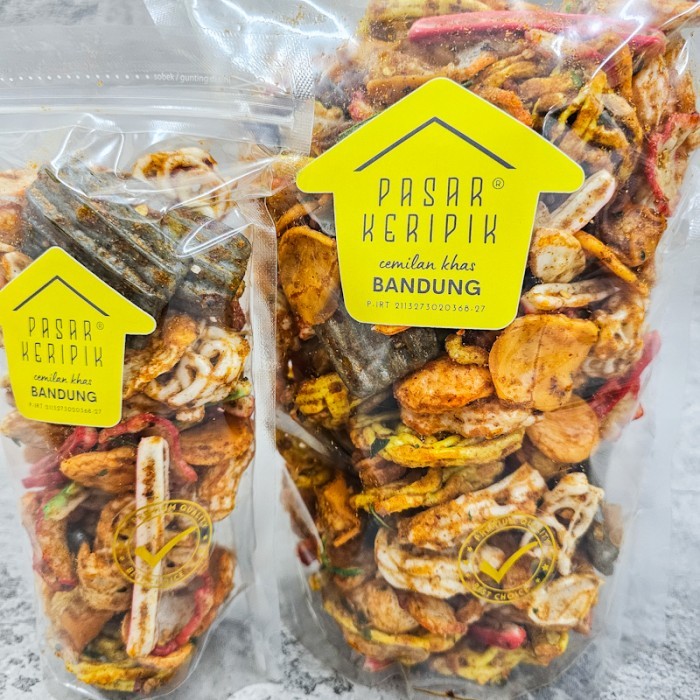 

Kerupuk Pedas Seblak Campur Pasar Keripik Enak Renyah
