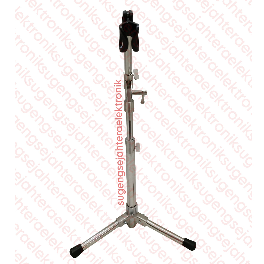 STAND MIC STAINLESS PENDEK 40CM // STAND MICROPHONE STAINLESS KECIL